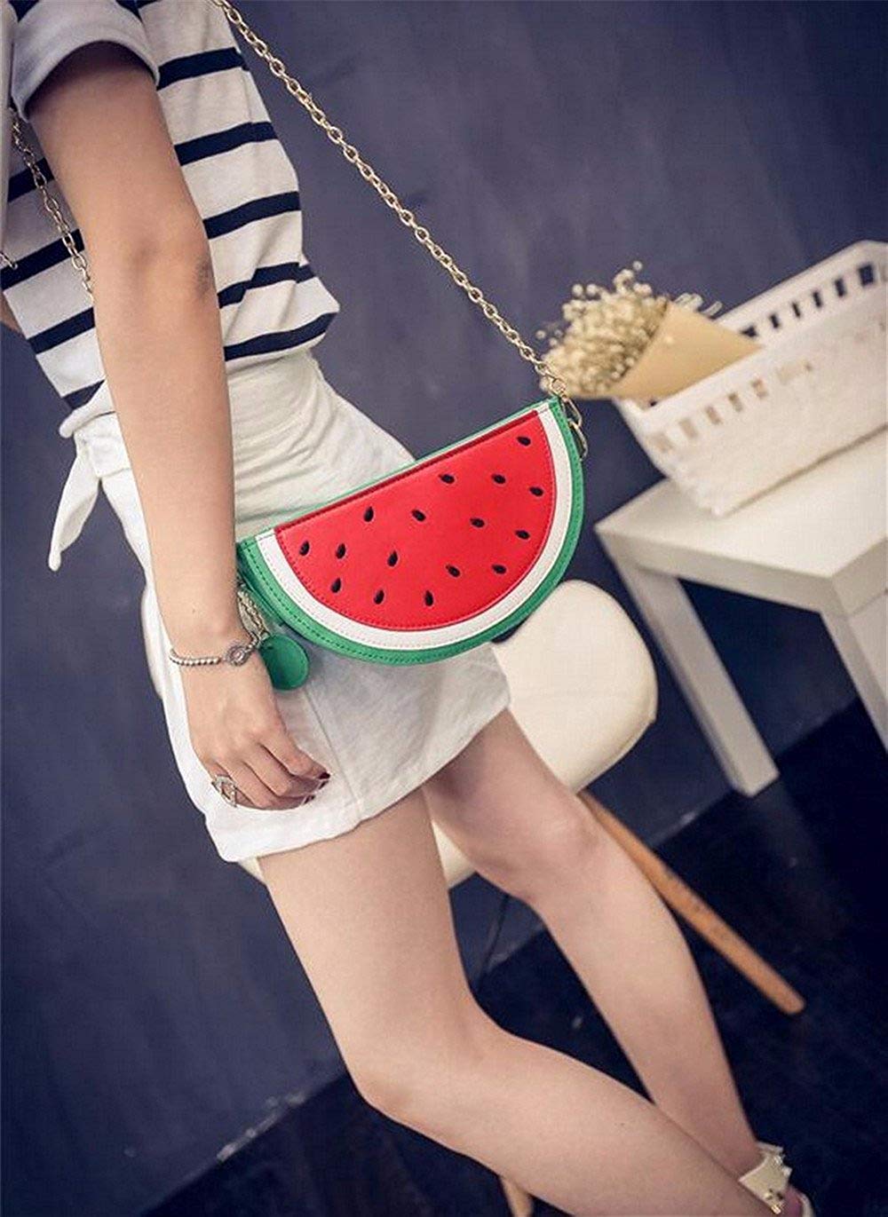 Latest Novelty Cute Watermelon Shape Crossbody Bag for Women