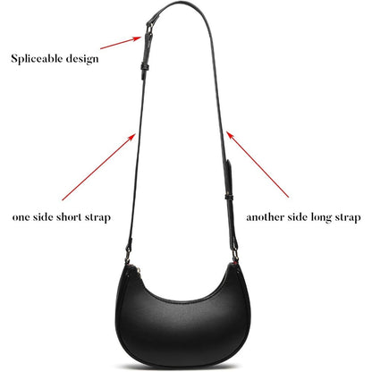 Barabum Shoulder Bag with Detachable Long Strap,Hobo Handbags Top Handle Vegan Leather Going Out Underarm Bag