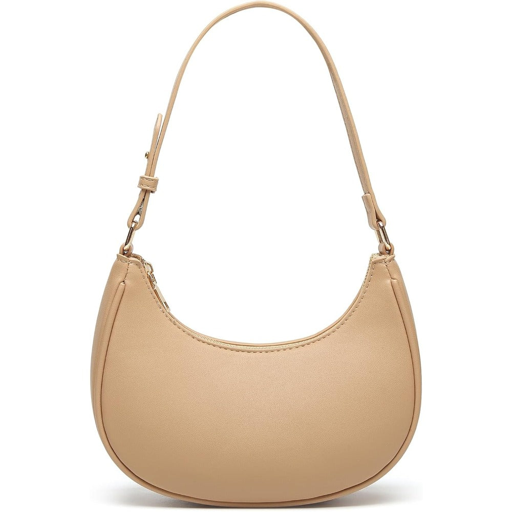 Barabum Shoulder Bag with Detachable Long Strap,Hobo Handbags Top Handle Vegan Leather Going Out Underarm Bag