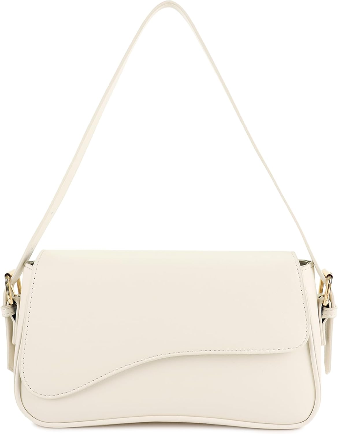 Barabum Shoulder Bag for Women,Y2K Trendy Purse Vegan Leather Hobo Handbags,Clutch Saddle Bag with 2 Removable Straps