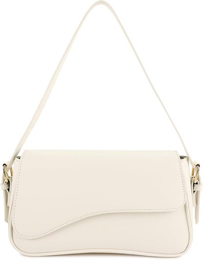 Barabum Shoulder Bag for Women,Y2K Trendy Purse Vegan Leather Hobo Handbags,Clutch Saddle Bag with 2 Removable Straps