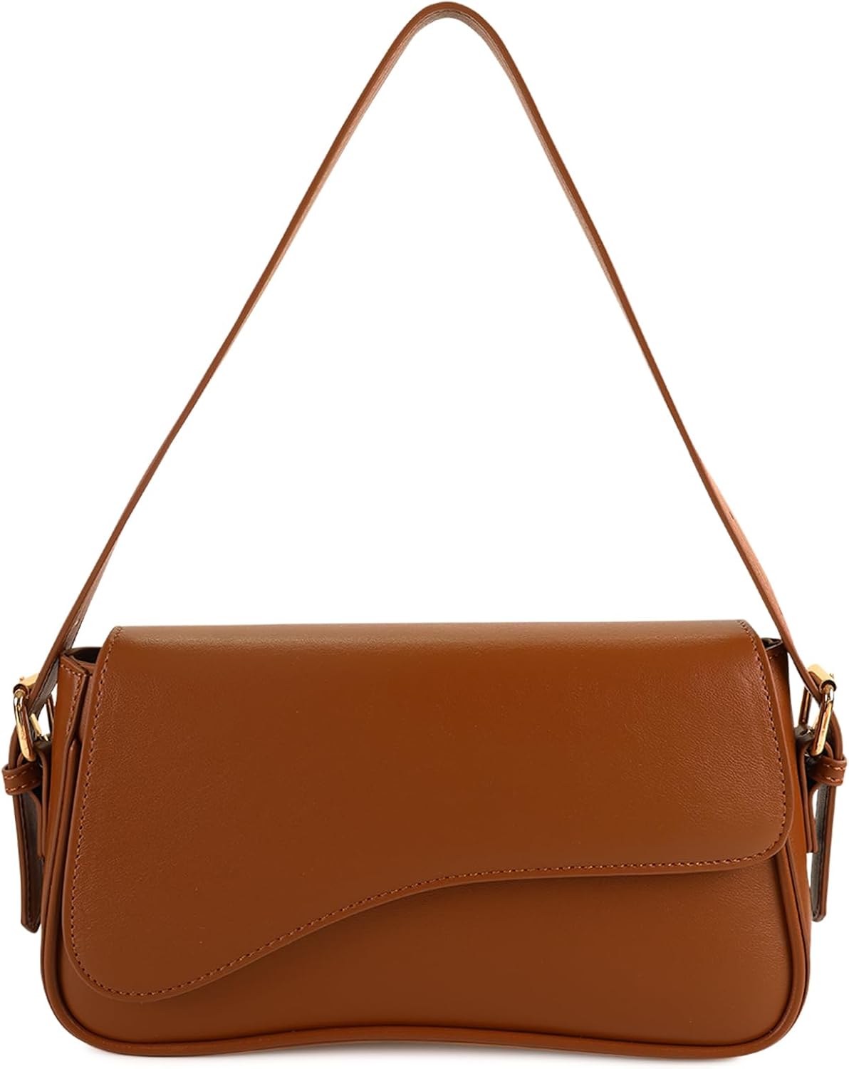 Barabum Shoulder Bag for Women,Y2K Trendy Purse Vegan Leather Hobo Handbags,Clutch Saddle Bag with 2 Removable Straps