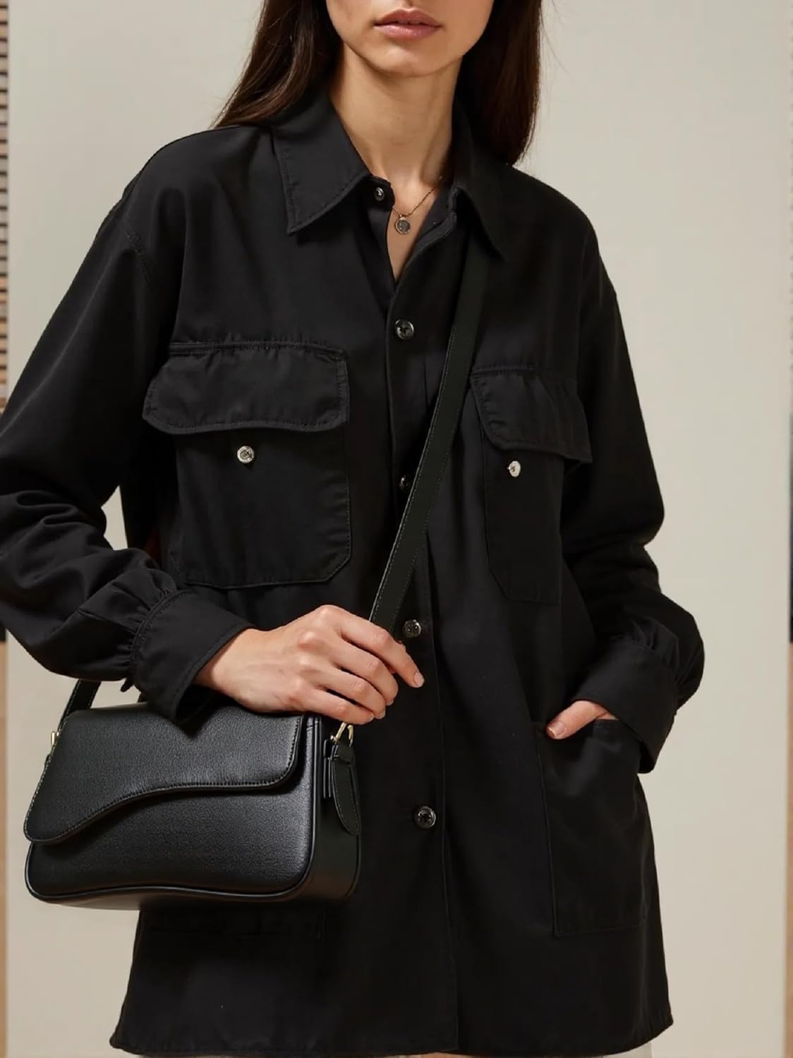 Barabum Shoulder Bag for Women,Y2K Trendy Purse Vegan Leather Hobo Handbags,Clutch Saddle Bag with 2 Removable Straps