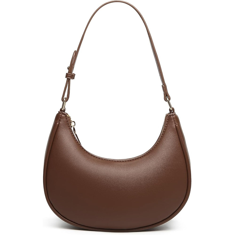 Barabum Shoulder Bag with Detachable Long Strap,Hobo Handbags Top Handle Vegan Leather Going Out Underarm Bag