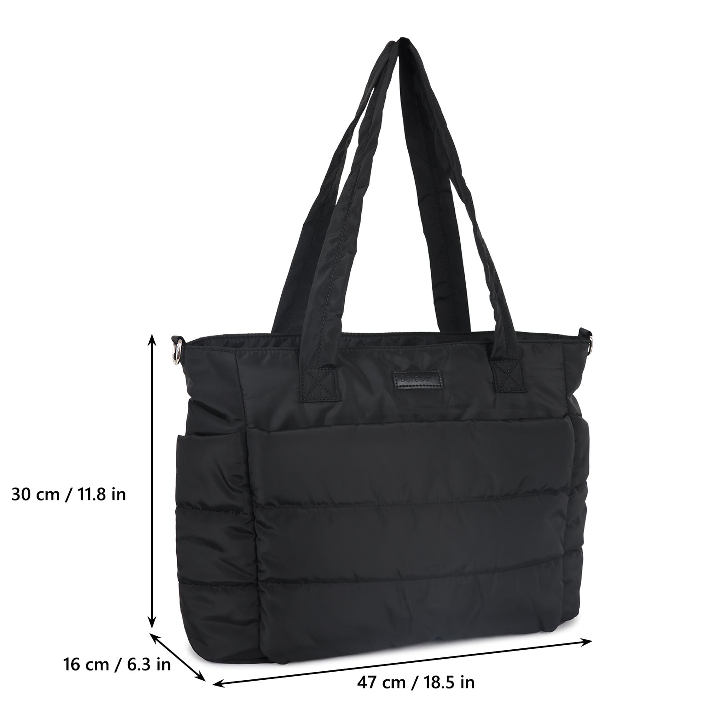 Barabum Tote Bag for Women with Long Strap, Lightweight Puffy Tote Bag with Compartments Quilted Shoulder Bag Handbag