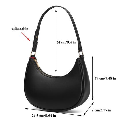 Barabum Retro Classic Clutch Shoulder Tote HandBag with Zipper Closure for Women
