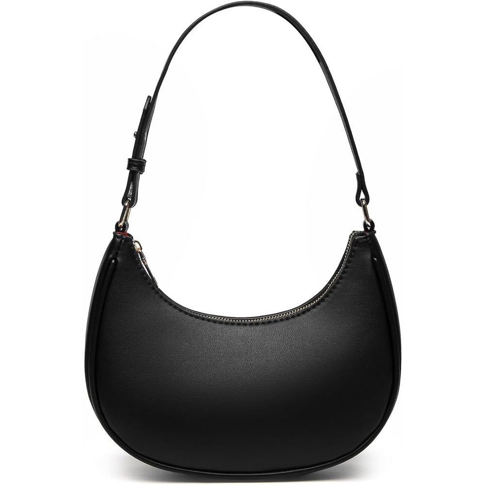 Barabum Shoulder Bag with Detachable Long Strap,Hobo Handbags Top Handle Vegan Leather Going Out Underarm Bag