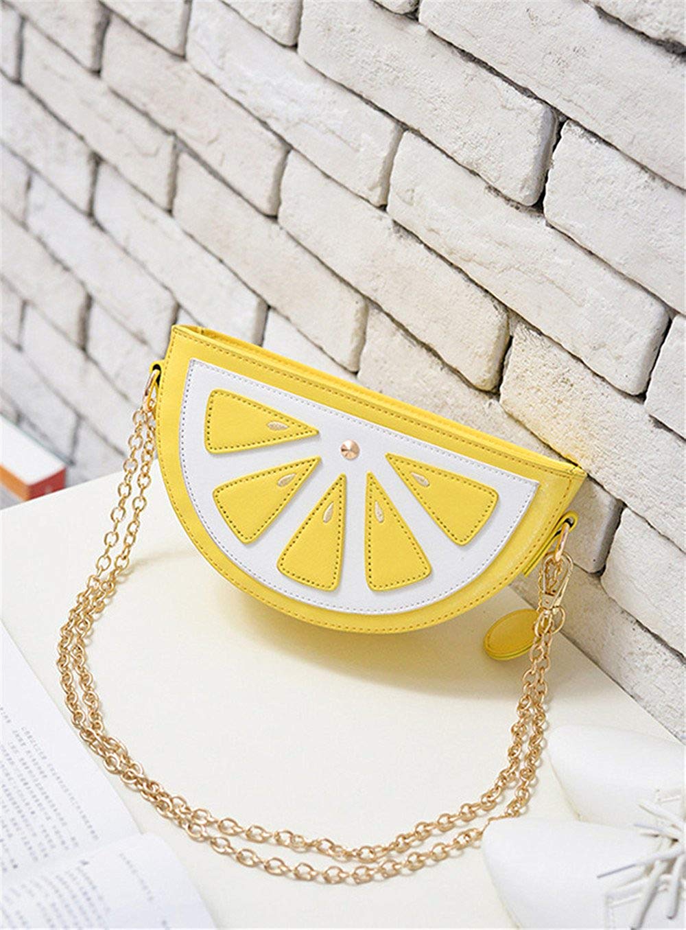 Latest Novelty Cute Lemon Shape Crossbody Bag for Women
