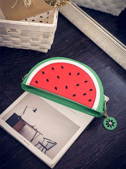 Latest Novelty Cute Watermelon Shape Crossbody Bag for Women