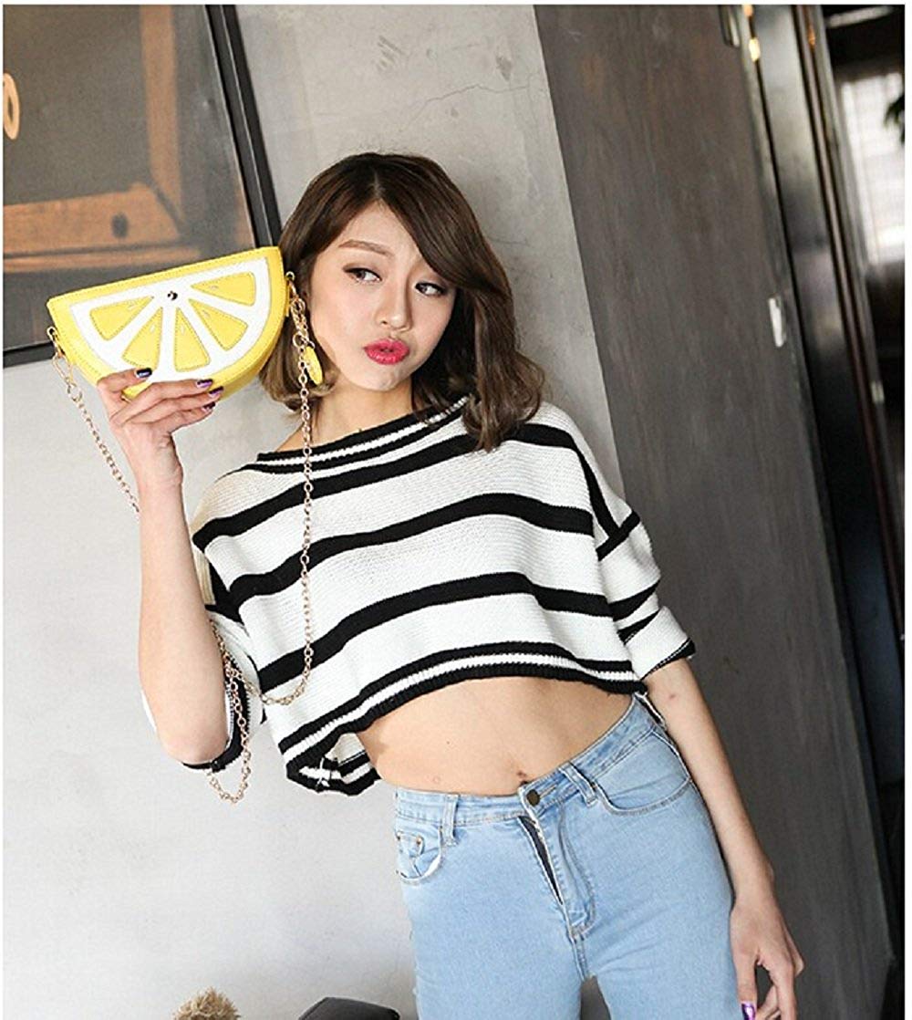Latest Novelty Cute Lemon Shape Crossbody Bag for Women