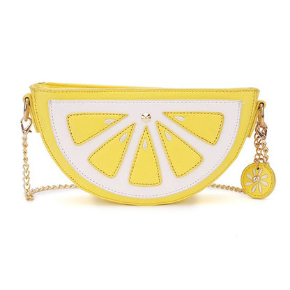Latest Novelty Cute Lemon Shape Crossbody Bag for Women