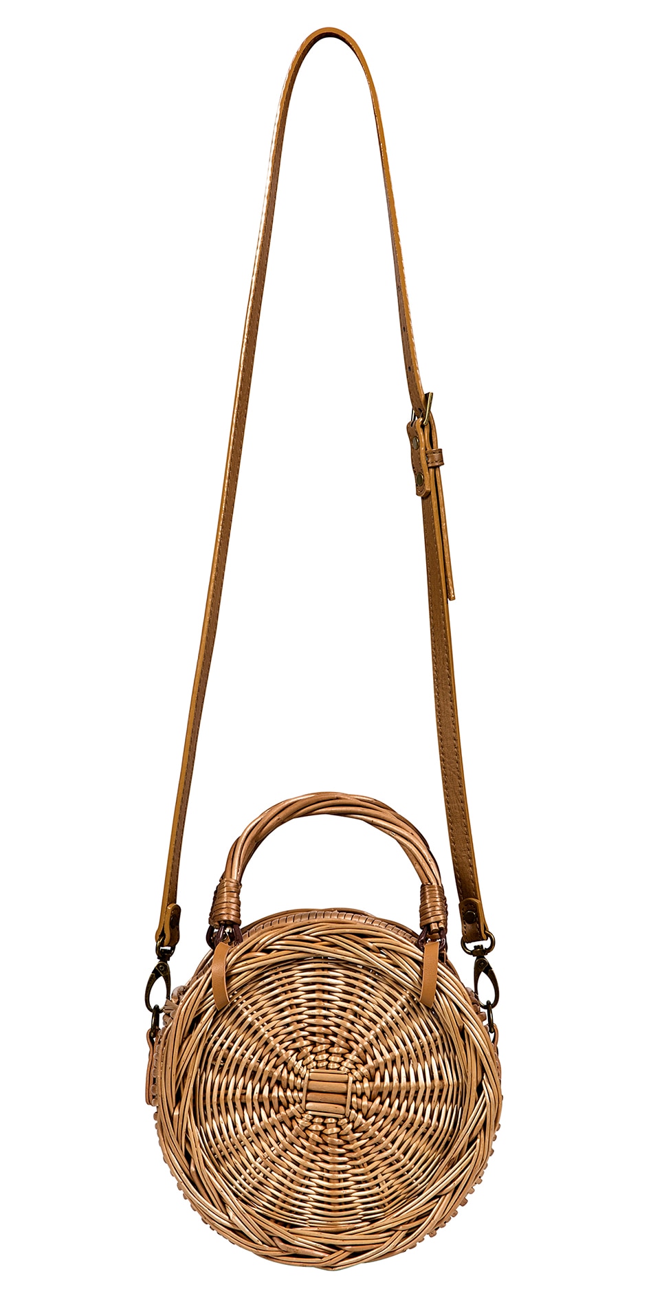 Barabum Rattan Straw Crossbody Bag for Summer Holiday Beach